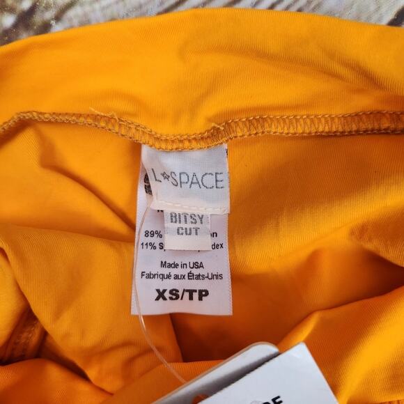 L*Space Frenchi Bitsy Bikini Bottom in Mango Orange Size XS NWT - Picture 5 of 5